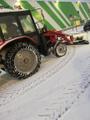 Уборка снега трактор МТЗ щётка и отвал